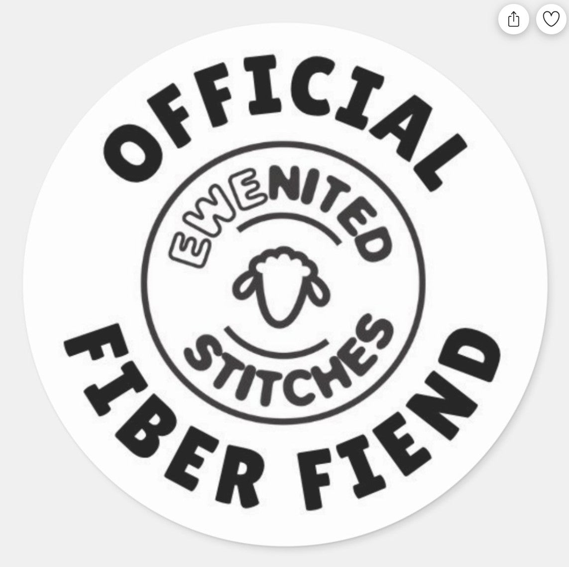 Fiber Fiend Stickers