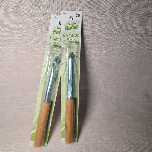Crochet Hooks with Bamboo Handle 9mm Size M